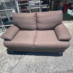 リサイクルサービス八光】ニトリ ブラウン 2人掛けソファ