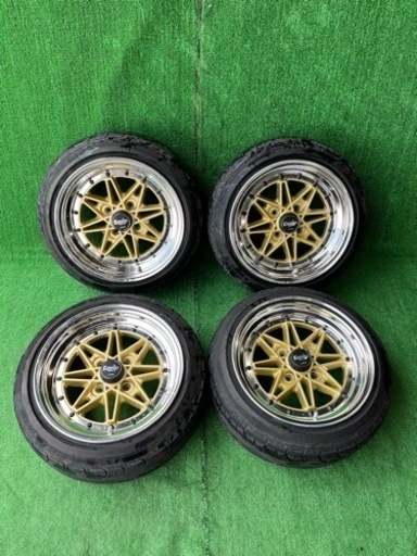 カスタム軽自動車　コンパクトカーに大人気！ワーク　work  エクイップ　Equip 14インチ　7j ＋20 PCD100 4穴