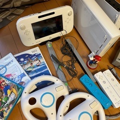 【受付終了】Wii/WiiUセット　ゲームソフト3点付き