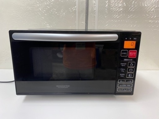 I366 ? 人気のブラック♪ ニトリ 電子レンジ 650Ｗ ⭐ 動作確認済 ⭐ クリーニング済