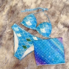 水着　ビキニ　パニエ　セット　マーメイド