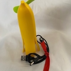 USB充電式バナナ型扇風機①黄色の画像