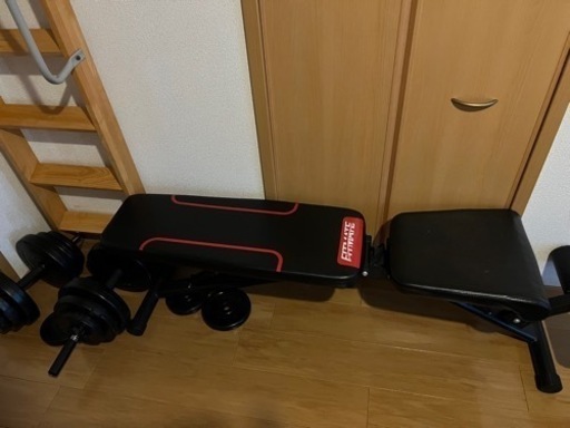 ダンベル20kg? 可変式ベンチ
