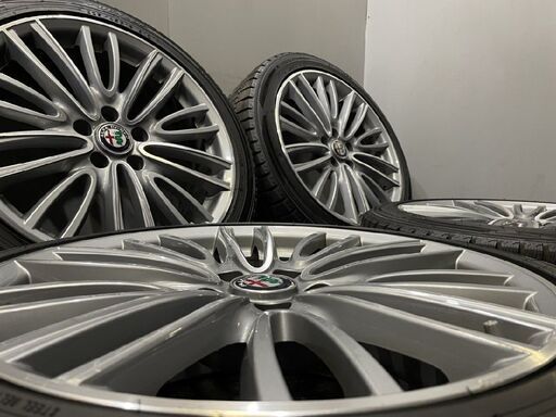 【DL WM02 225/45R18】スタッドレス【アルファロメオ ジュリア 純正ホイール 18インチ 8J5HPCD110+33】バリ溝 空気圧センサー付　(VTK768)  クレジットカード QR決済可能