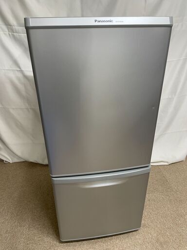 【北見市発】パナソニック Panasonic ノンフロン冷凍冷蔵庫 NR-B149W-S 2016年製 グレー 138L (E1870kmsY)