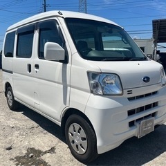 【支払総額27.8万円】h29年式最終型321サンバーバンVCターボ 車検令和7年2月機関良好 内外装良好 フルセグTV エアコンバッチリ♪修復歴無し！の画像