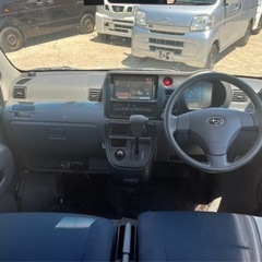 【支払総額27.8万円】h29年式最終型321サンバーバンVCターボ 車検令和7年2月機関良好 内外装良好 フルセグTV エアコンバッチリ♪修復歴無し！の画像