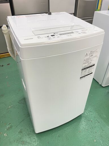 ★東芝★4.5kg洗濯機 2019年 AW-45M7 TOSHIBA 新生活 一人暮らし シンプル コンパクト 50/60Hz共用 生活家電 福島 郡山市 a