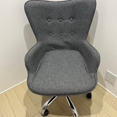 【LOWYA】おしゃれなデスク・オフィスチェア ダークグレーの画像