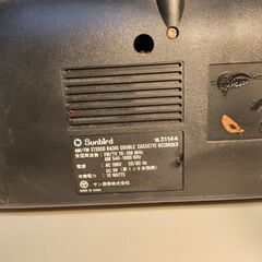 昭和レトロ　ダブルラジカセ　sunbirdの画像