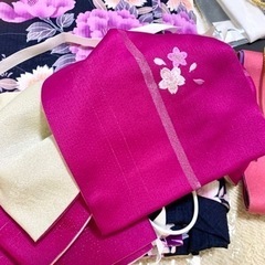 【値下げしました、中古】浴衣　一式の画像