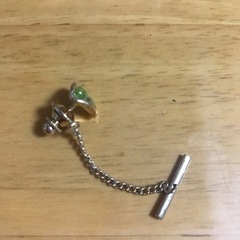緑　クリップ　ネクタイピン
の画像