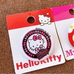 お話し中)サンリオ Sanrio ハローキティ マイメロディ 缶バッジの画像
