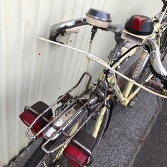 ジャンク扱い ビンテージインテリア使用推奨 光風自転車 ゼブラケンコー ジュニアスポーツ車 キズ錆汚れ多数あり 走行可能 電装品一部作動の画像