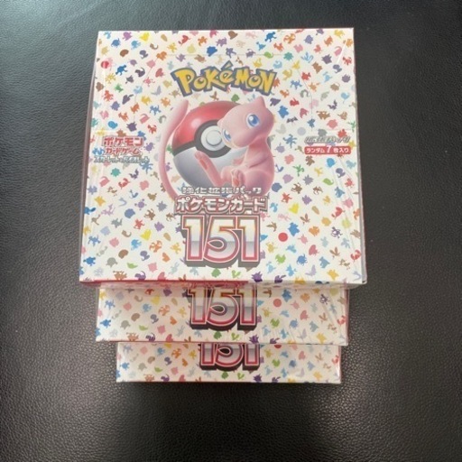 ポケモンカード151 シュリンク付きBOX 3個セット