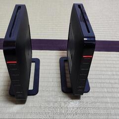 無線ルーター親機×2台＋中継機1台