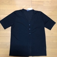 カーディガン　半袖セーター