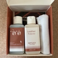 【クリーナー付】3人掛けイタリア製の革製ソファの画像