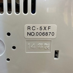 【引取】東芝IH保温釜 ピュアホワイト3合炊き  2014年製の画像