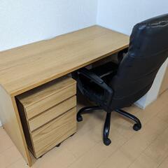 デスクセット 机、椅子、ワゴン（至急）の画像