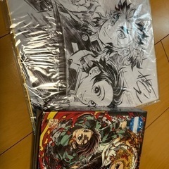 【断捨離】鬼滅の刃 無限列車編Blu-Ray サイン色紙付き