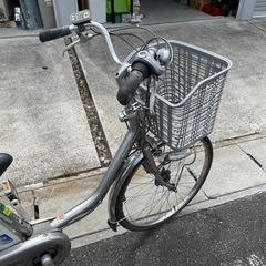 値下げしました。40,000円→35,000円　ミヤタ miyata VGU430-OS20 [電動アシスト自転車（24型） グラスステンシルバー グッドラックSUSリチウム] の画像