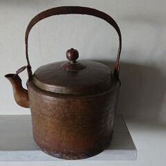 銅製やかん アンティークの画像