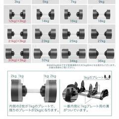 FLEXBELL　フレックスベル可変式ダンベル36KG の画像