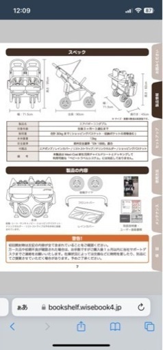 双子用エアバギーココダブル　最終値下げ