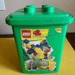 差し上げます！　レゴ duplo　緑のバケツの画像