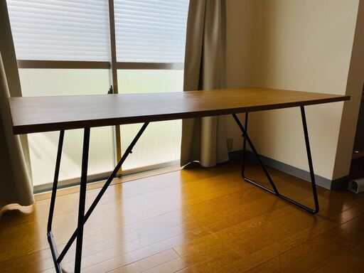 【無印良品】折りたたみテーブル・幅１６０ｃｍ・オーク材（幅１６０×奥行７０×高さ７２ｃｍ）（使用歴浅＆定額29,900円から14,000円に）