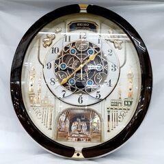 SEIKO 電波からくり時計 RE579B 中古品