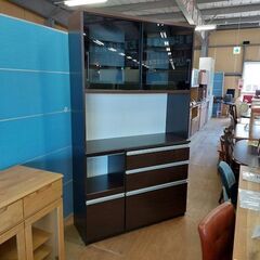 【愛品倶楽部柏店】　松田家具　ブルワーレンジ１２００　２枚スライ...