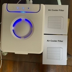 NEXFAN 冷風扇　卓上　小型　扇風機　交換用フィルター２個付き　ミニクーラー　ここひえ的なの画像