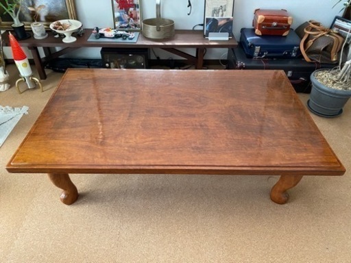 高級紫檀　一枚板　ローテーブル　ビンテージ