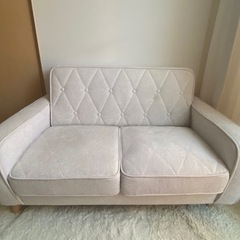 1〜2名ソファ　ベージュの画像