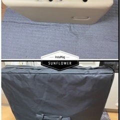 施術マッサージベッド  (木製) アイボリードイツ製　持ち運び可能