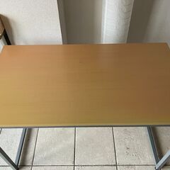 【0円】山善(YAMAZEN) サイバーコム 書斎机シンプルデスク(幅110 奥行60) FCP-1160(NB/SG)の画像