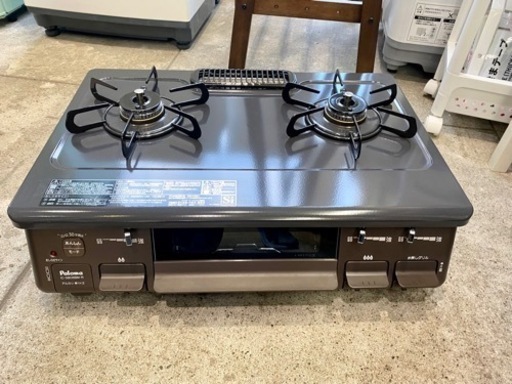 使用1ヶ月 2022 パロマ 都市ガス ガスコンロ ガステーブル ブラウン 中古