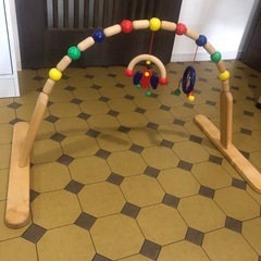 【お取引中】木製ベビーメリー　ベビージム