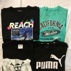 中古 男子160、170、MサイズTシャツ 4枚セット