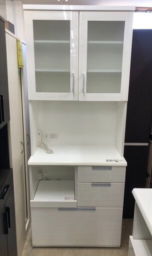 美品⭐︎ ニトリ　ダリア　キッチンボード　幅80cm ニトリ キッチンボード DAHLIA ダリア 幅80cm 収納家具 I037