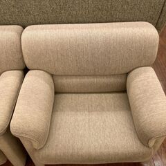 美品 OKAMURA 1Pソファ キャスター付き オフィス家具 No.3507● ※現金、クレジット、ぺイペイ、スマホ決済対応※の画像