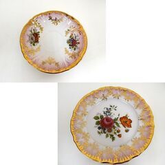 ドイツ ババリア クライバー カップ＆ソーサー・デザートプレート 金彩 花柄 ピンクがカワイイ 22Karat☆ 札幌市 豊平区 平岸の画像