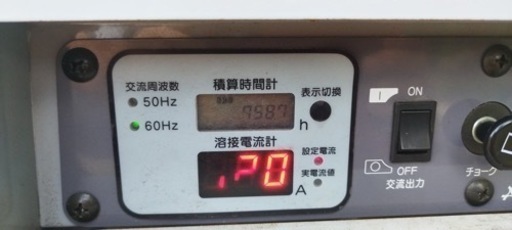 稼動時間:758.7時間　溶接機　DENYO GAW-185ES キャプタイヤケーブル・スペアキー付き