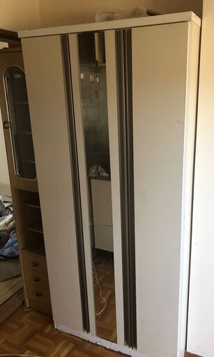 キッチンボード 食器棚 収納キッチン ホワイト クリーニング済