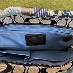 ✨美品coach デニム　パッチワーク　ショルダーバッグの画像