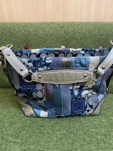 ✨美品coach デニム　パッチワーク　ショルダーバッグ