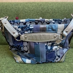 ✨美品coach デニム　パッチワーク　ショルダーバッグの画像