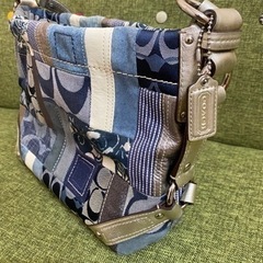 ✨美品coach デニム　パッチワーク　ショルダーバッグ